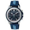 Watch GRECA ACTION CHRONO Blue Dial Stainless Steel Sapphire Glass Quartz 45MM Swiss Watch VE3J00122 [Versace] Men's [Item]