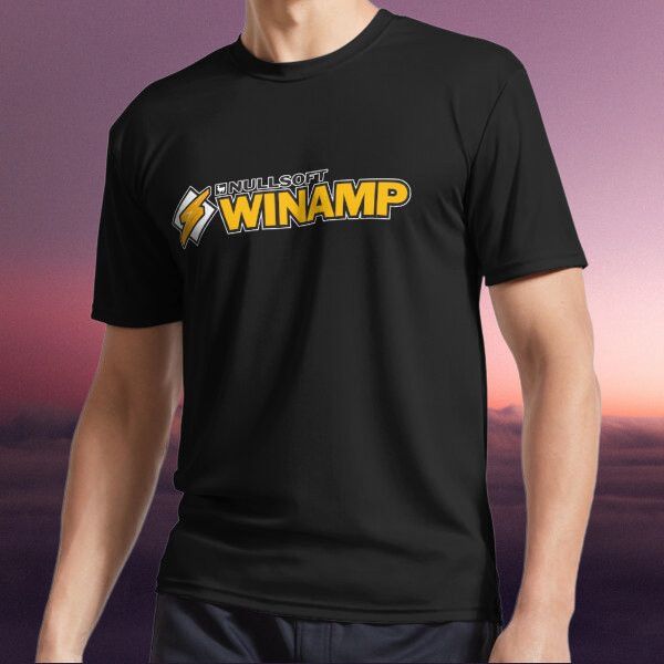 Unisex shirt Cotton Oversize Large Size New Shirt Nullsoft Winamp Music Player Active Logo T-Shirt Funny Size S to 5XL