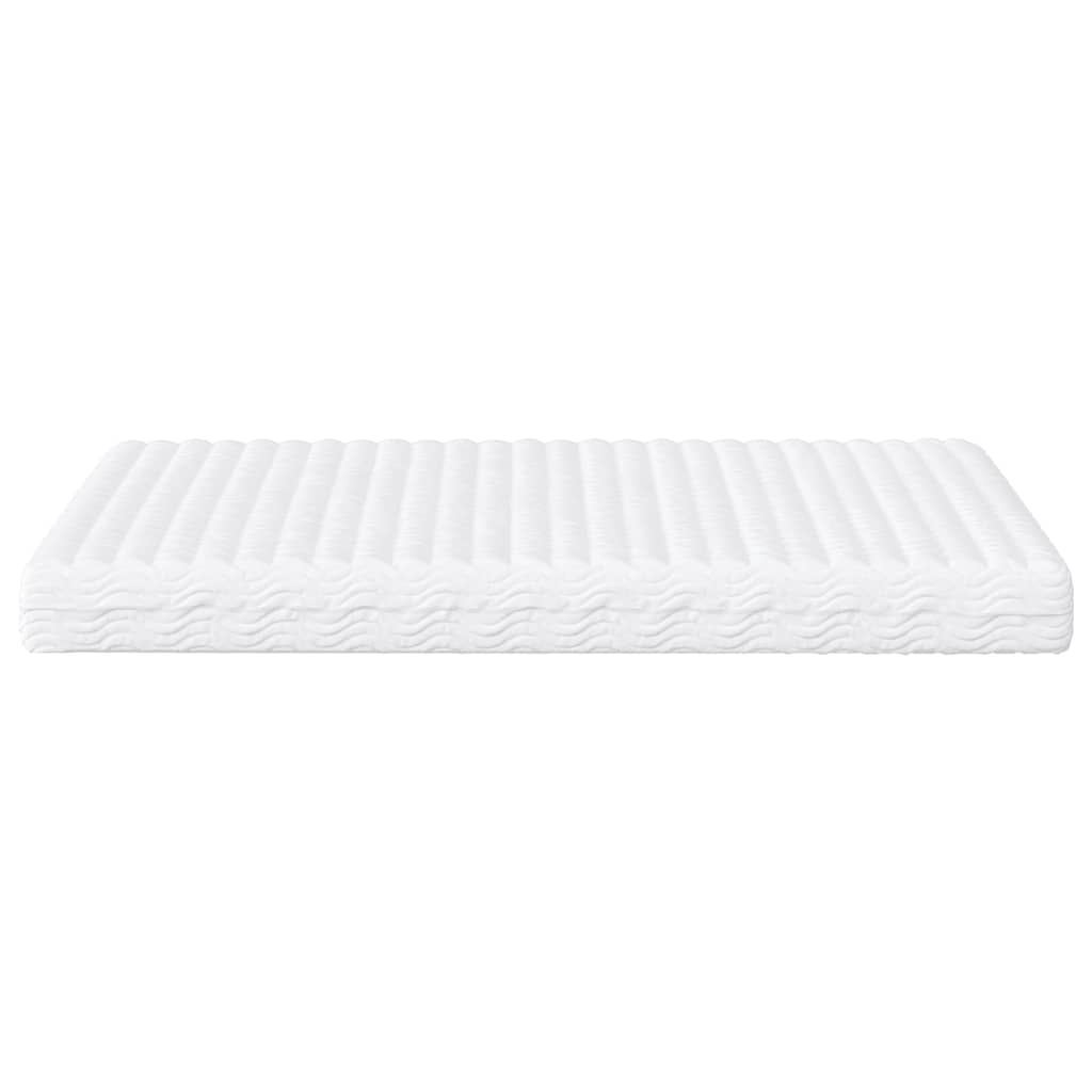 Vidaxl Materac Piankowy, Biały, 160X210 Cm, Twardość H2/H3
