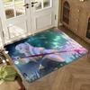 Frieren-Beyond-Journey’s-Ends Anime Floor Mat Soft Thickened Absorbent Non-Slip Bedroom Living Room Door Mat Home Flannel Rugs