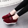 Wish Hot Sale Rocking Sole Women's Height Increase In Spring and Autumn Casual Running Shoes Platform Sole Women's Single Shoes