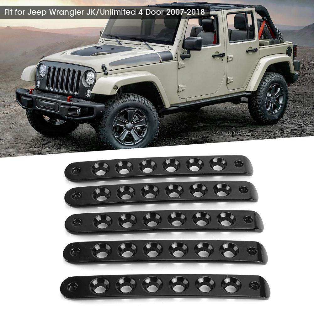 Вставка в ручку двери и накладки на кнопки-ручки для Jeep Wrangler Jk Unlimited 07 18