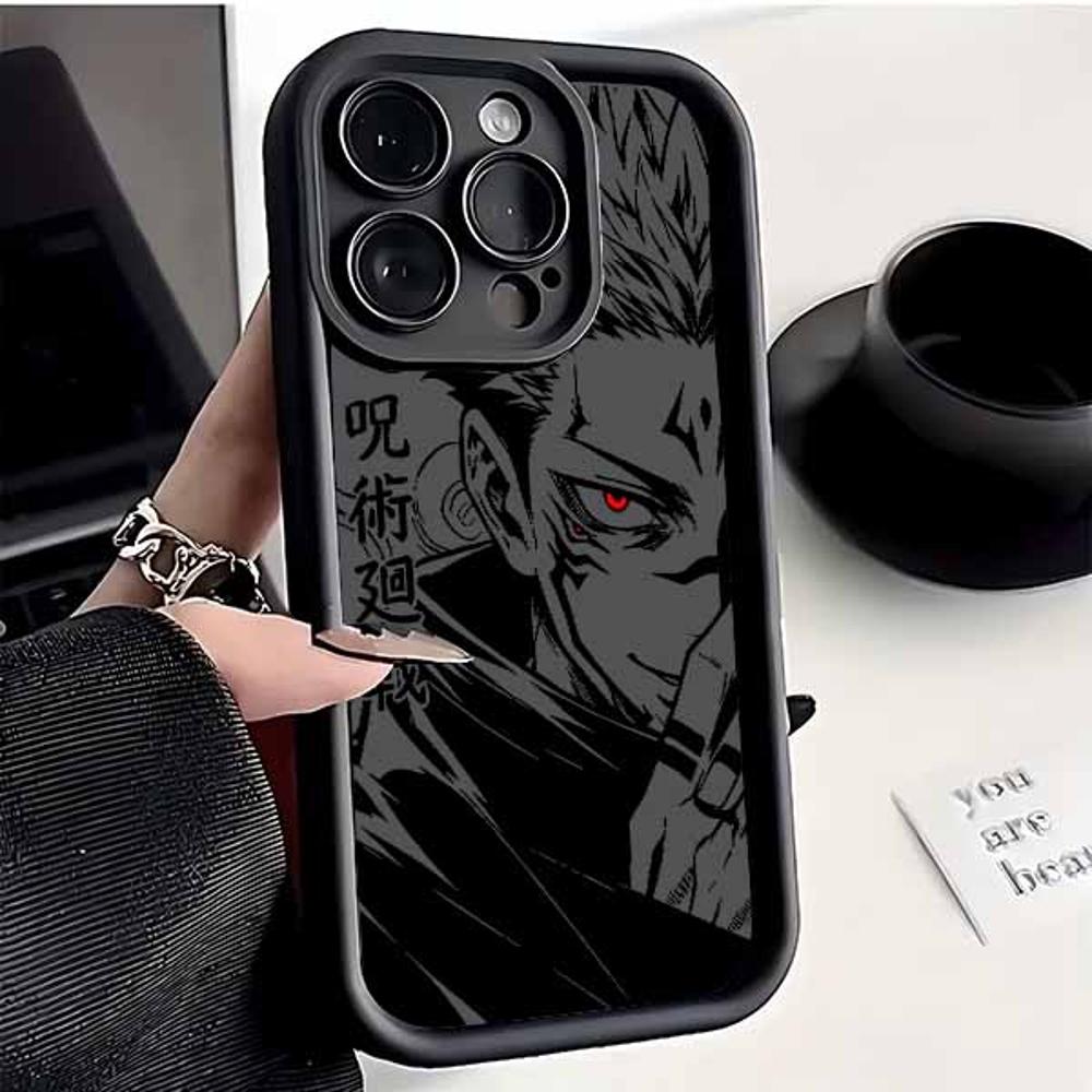 J-Jujutsus Kaaisen Satoru Gojo Sukuna For Apple iPhone 17 16 15 14 13 12 Mini 11 Pro Max Eyes Ladder Cover Funda Soft Phone Case