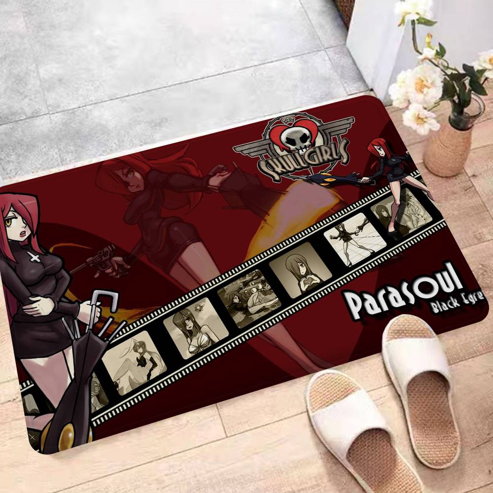 Коврик для комнаты S-Skullgirls для файтингов, дешевый, противоскользящий, современный для гостиной, балкона, с принтом, приветственный коврик