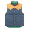 RRL Green x Navy Reversible Down Vest Rocky Mountain Best S Navy x greenUsed