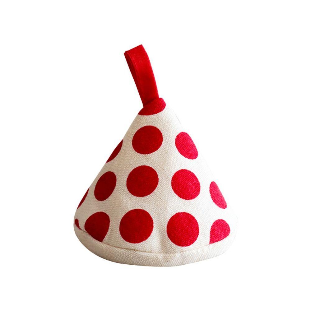 Тканевый чехол для кастрюли, предотвращающий ожоги, треугольная шляпа, хлопковый держатель для кастрюли, защита для рук, ручка для кастрюли, кухня