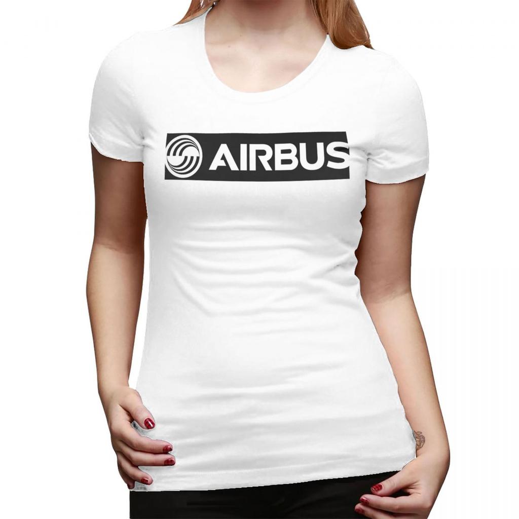 Белая футболка с логотипом Airbus для женщин, с круглым вырезом, уличный стиль, женские футболки, короткая летняя одежда, топы