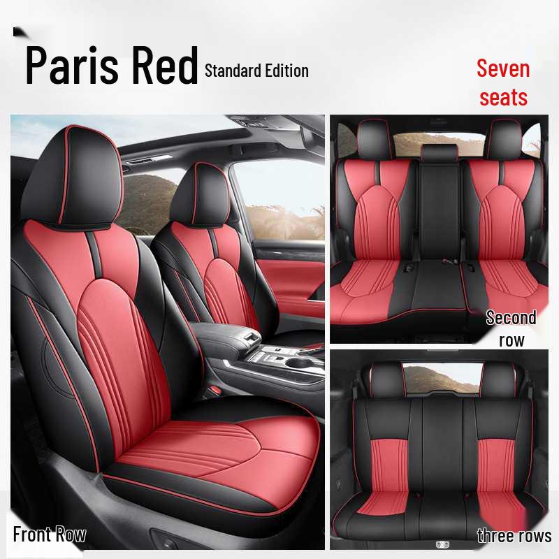 Toyota Highlander Car Seat Cushion Set: 5-Seater and 7-Seater All-Season Full Coverage Interior Accessories