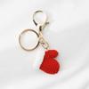 Hat Xmas Handmade Crochet Pendant Korean Style Key Ring Christmas Key Chain Women Key Buckle