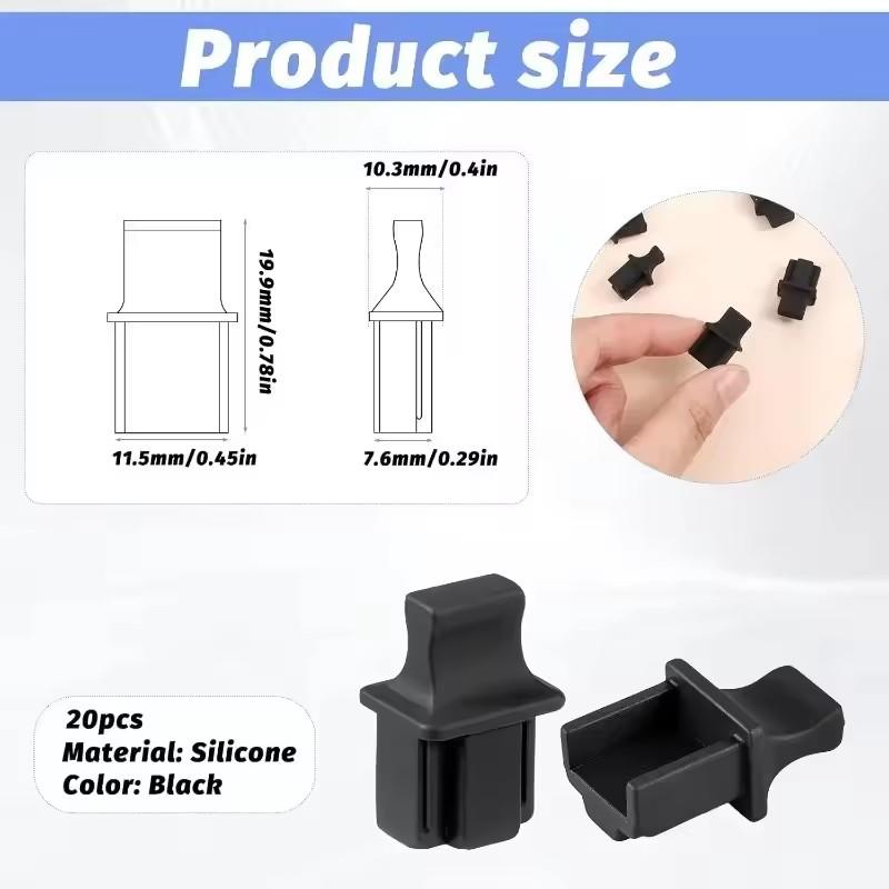 RJ45 Dust Covers Caps Silicone Dustplugs Ethernet LAN Port Protectors for Network Swticher Router Hub Computer Anti-dust Plug