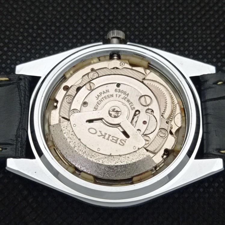 ВОССТАНОВЛЕННЫЕ ВИНТАЖНЫЕ SEIKO 5 AUTO 6309A ЯПОНИЯ МУЖСКИЕ АРАБСКИЕ ЧАСЫ 593c-a314817-2
