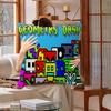 Мультяшная наволочка для подушки Geometry Dash, чехол для диванной подушки, украшение для дома, подарок ребенку