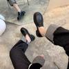 Size 35-43, Large Size Women'S Shoes Grape British Style Small Leather Shoes Women'S Versatile Platform Loafers 41 Japanese Shoes 42