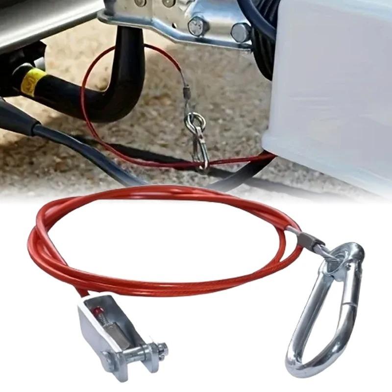 Stainless Steel Trailer Breakaway Rope for Caravan Brake Away Safety Cable Braked Hitch Wire Rope Caravan Parts Car Accessories