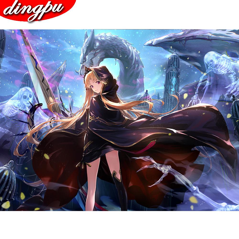 Полный круглый мозаика Алмазная вышивка Сейлор Мун 5D DIY алмазная живопись вышивка крестиком украшения дома наборы для рисования