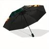 1pc Dragon Tiger Automatic Open/close Folding Umbrella, Compact Portable Travel Umbrella,Durable Construction yy250814171