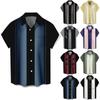 Hawaiian Shirt For Men, Men's Vintage Button Down Bowling Shirts Short Sleeve Summer Beach Shirt