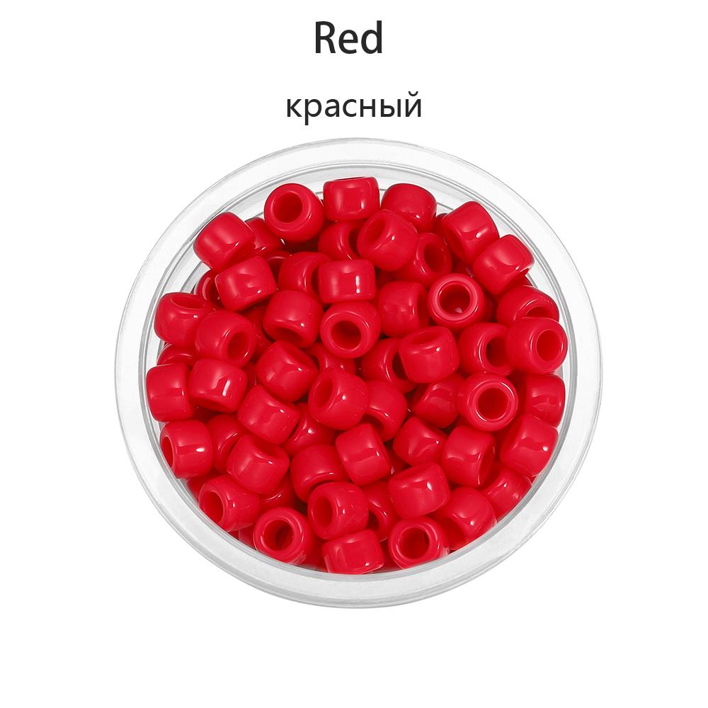 50/100 шт. 8,3 мм Конфетные цвета Большое отверстие Акриловые бусины-разделители Рассыпные бусины для изготовления ювелирных изделий своими руками Фурнитура Аксессуары Расходные материалы