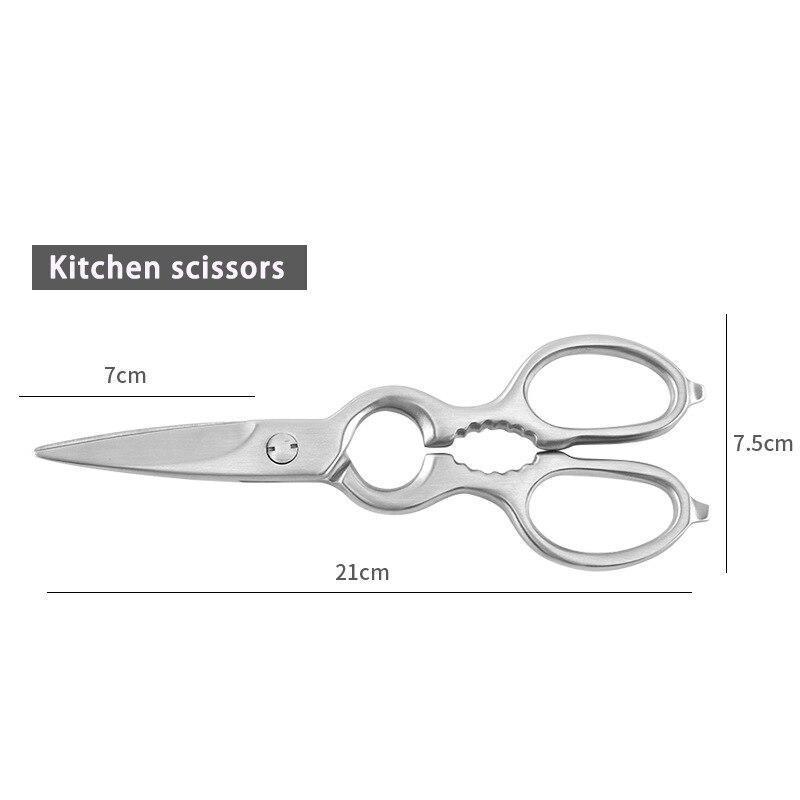 Многофункциональные кухонные ножницы из нержавеющей стали, бытовые ножницы для куриных костей, орехов