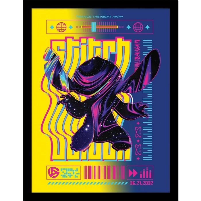 Lilo & Stitch Techno 1 Framed Poster