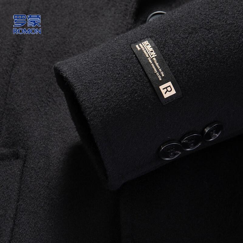 ROMON Мужское полупальто в стиле business casual из смесовой шерсти
