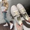 Casual Shoes Women's Spring Sneakers Leather White Shoes Women Korean Version of The Wild Ins Women's Shoes