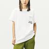 Vans Повседневная спортивная футболка с коротким рукавом и принтом 3D-кармана, женские топы, белые VN0A5F1YWHT