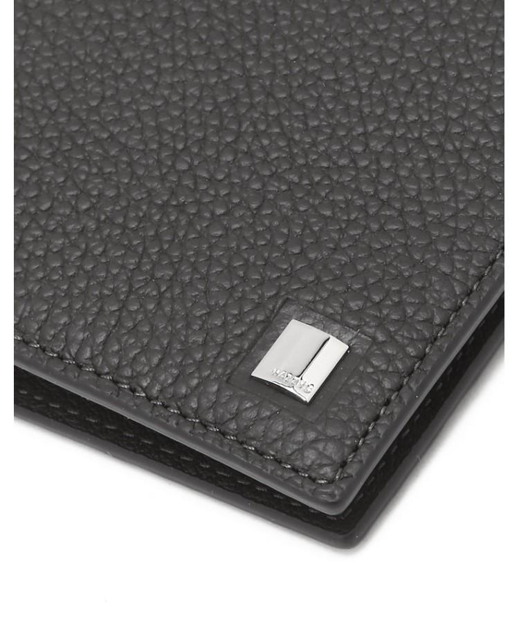 Мужской кошелек Hazzys, серый, с логотипом, из коровьей кожи, складной_Hjwa5F600G2