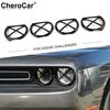 Черная Передняя Фара Лампа Защитная Рамка Крышка Отделка Для Dodge Challenger 2015-