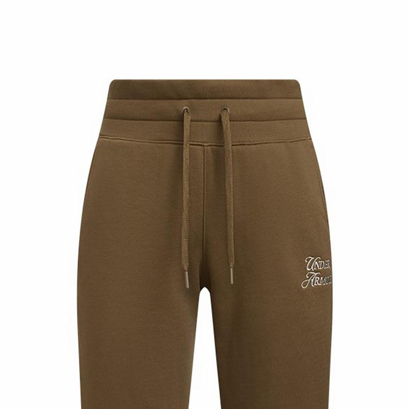 Under Armour Мягкие Удобные Приятные к коже Повседневные Вязаные Спортивные штаны на шнуровке Женские штаны Койот-коричневый 6005943-498