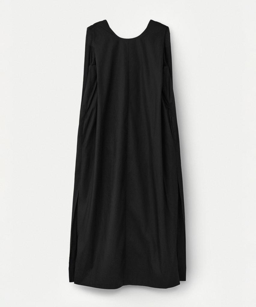 Umamung Lightweight Cotton Layered Dress_Black