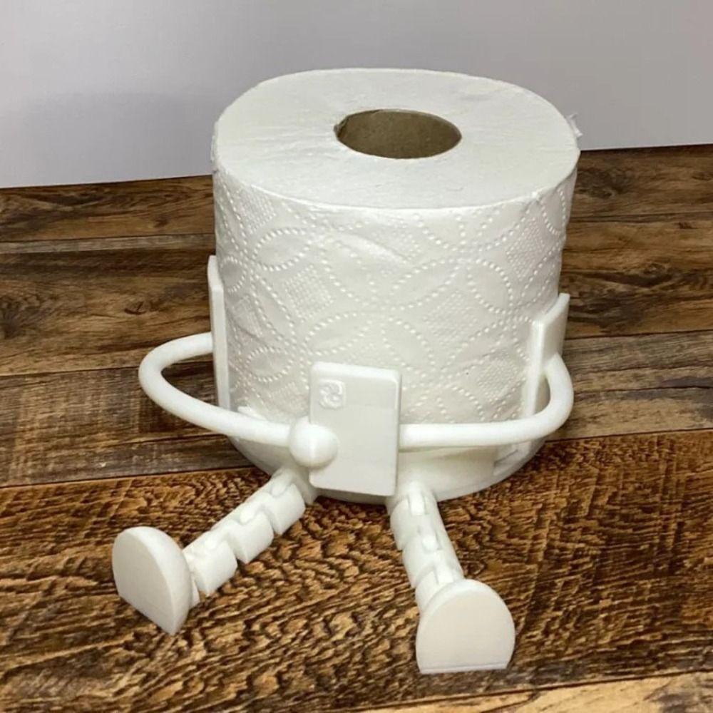 Novelty Toilet Paper Holder Fun Addition Bathroom Decor Accessories
