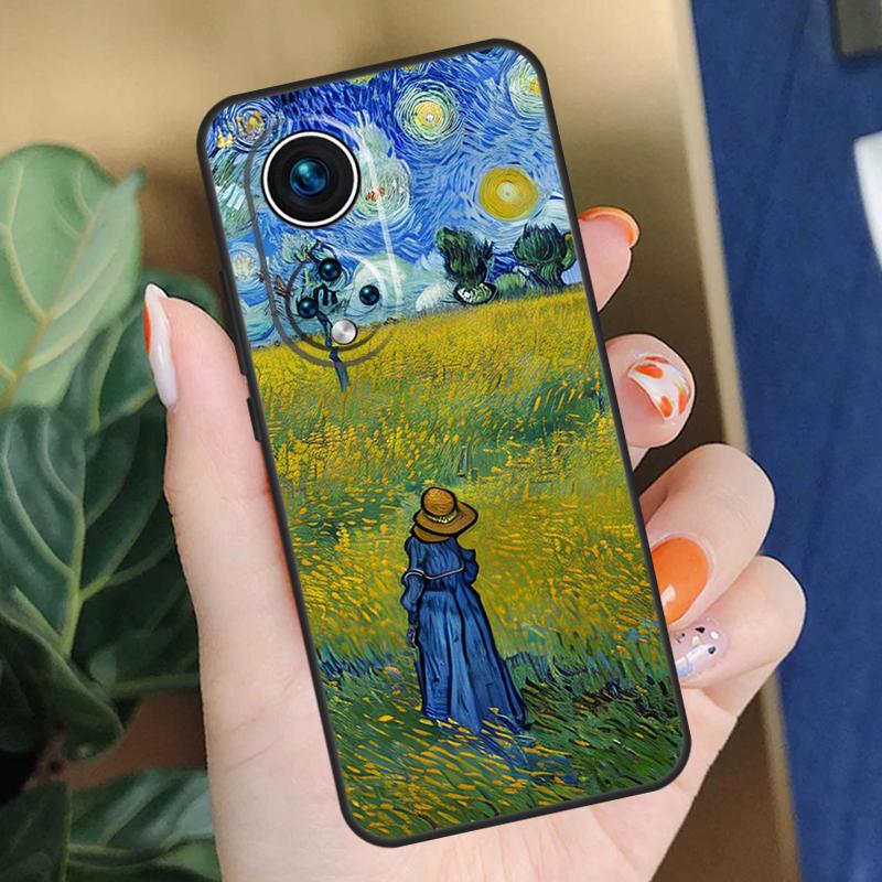 Кейс-масленная живопись Ван Гога для Honor X9c X9b X8b X9a X8a X8 X9 50 70 90 Lite Honor 200 Pro Magic 7 5 6 Lite Чехол