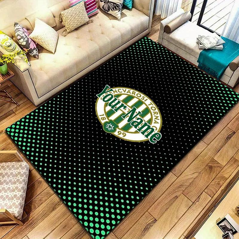 Green Eagle Crest Custom Name Carpet Rug For Living Room Bedroom Home Sofa Decoration Kids Play Nonslip Floor Mat