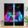 2PC Cool Curtain Gamepad Gamer Game Controller Console Curtains, подходит для кухни, кафе, гостиных, балконов, садов