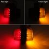 Smoke Double Face Outline Lamp LED Side Marker Light Red Amber Turn Signal Stop Warning Lamp For Truck Trailer Lorry Van 12V 24V