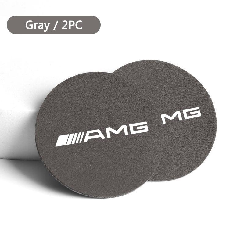 Car Water Cup Pad Car Coaster Anti-Slip Drink Holder Mat Suede For MERCEDES BENZ W211 W204 W210 W203 CLA GLA Auto Accessories PF0