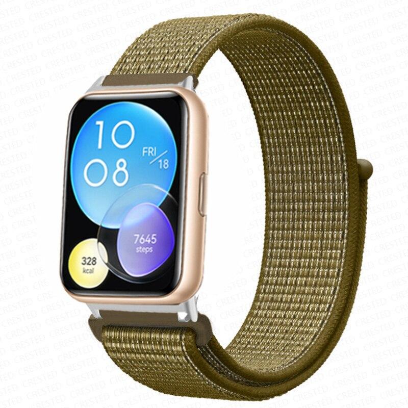 Нейлоновый ремешок для Huawei Watch Fit 2, ремешок, аксессуары для умных часов, сменный браслет Correa Huawei Watch fit1 active