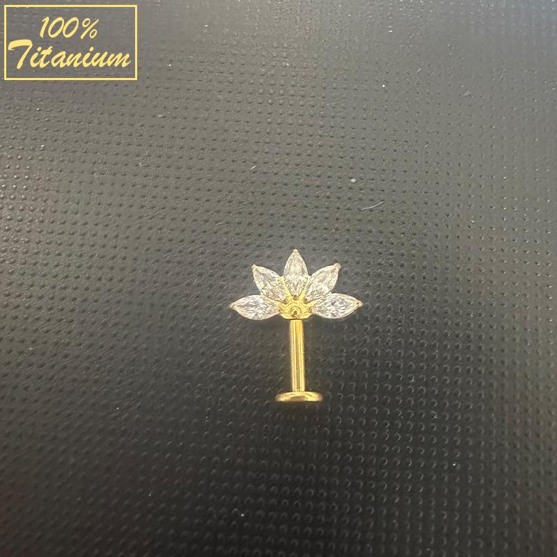 Пирсинг Хеликс Циркон Лошадиный Глаз Штанга для Уха Внутренняя Резьба Плоская Задняя Сторона Кольцо для Губы Трагус Хрящ Мочка Серьга для Женщин Украшение для Тела