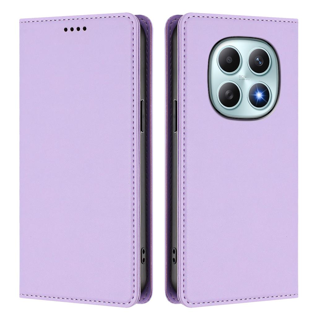 Для Xiaomi Poco M8 5G/Redmi Note 15 5G (Глобальный)/15 4G (Глобальный) Кожаный чехол-кошелек с магнитной застежкой и RFID-защитой для телефона