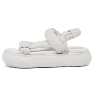 Замшевая серия Кожаные объемные свободные шлепанцы женские сандалии 383379-01