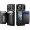 Чехол-кошелек для iPhone 17/16 Pro Max с магнитом, RFID-блокировкой, держателем для магнитных карт 2 в 1, съемной подставкой, противоударный