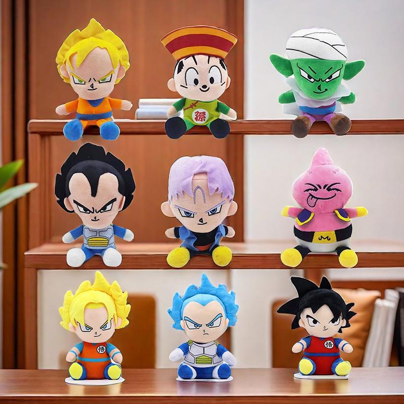20cm Japan Anime Plush Toy Cartoon Role Goku Vegeta Piccolo Gohan Cute Figure Stuffed Dolls Child Gift