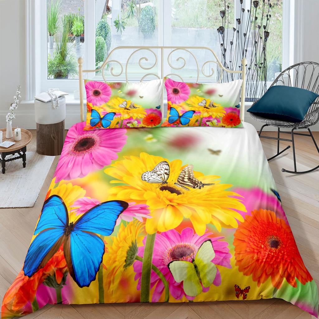 Модная технология печати, 3D цифровая печать, постельное белье, пододеяльники, наволочки, комплекты из трех предметов