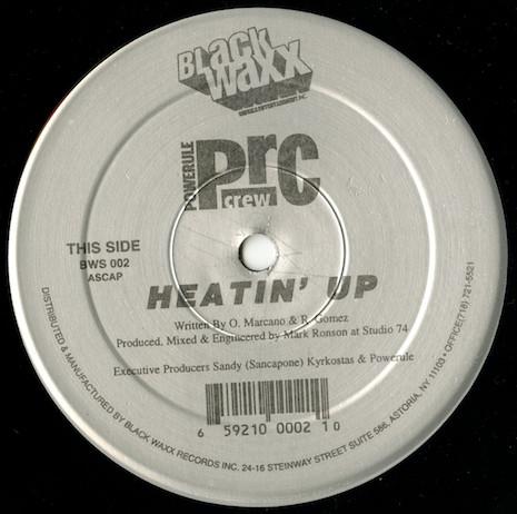 12-дюймовая пластинка POWERULE - Heatin' Up / P.R.I.S.M. BWS002 Black Waxx Musi 1998 US Рэп и Хип-хоп/R&B Б/У