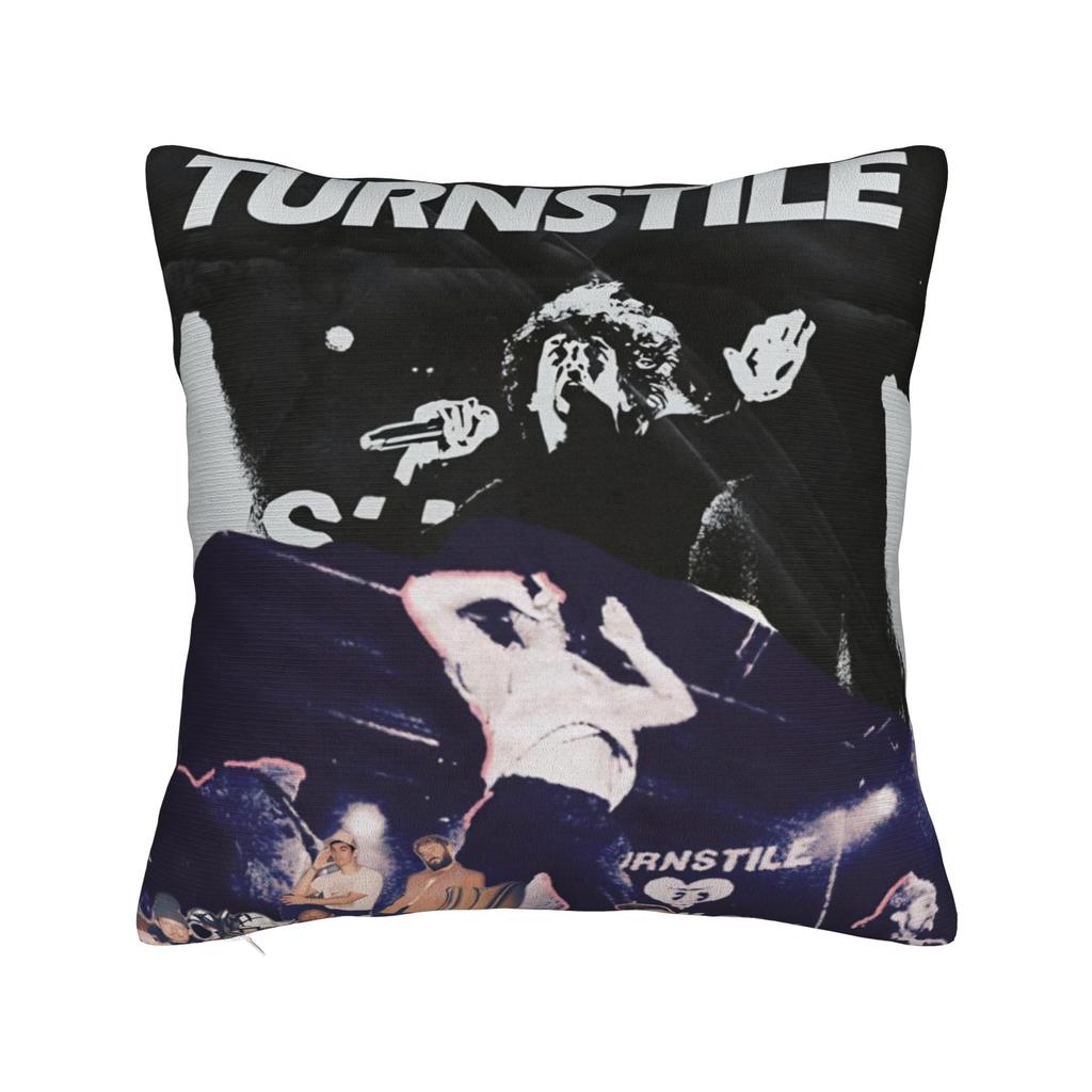 Decorative Pillow Covers Turnstile Rock Band Tour Merchandise Living Room Throw Pillow Case Cover Square Multiple Sizes