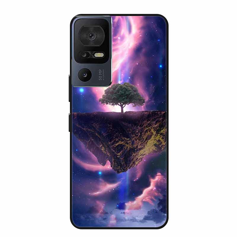 Чехол для телефона TCL 40 SE 40SE Coque Черный Силиконовый Мягкий Задний Чехол-Крышка Для TCL 40 SE Чехол Funda Для TCL40SE Capa 6.75" Оболочка