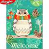5d Diamond Painting Cross Stitch Owl Full Square Diamond Embroidery Mosaic Cartoon