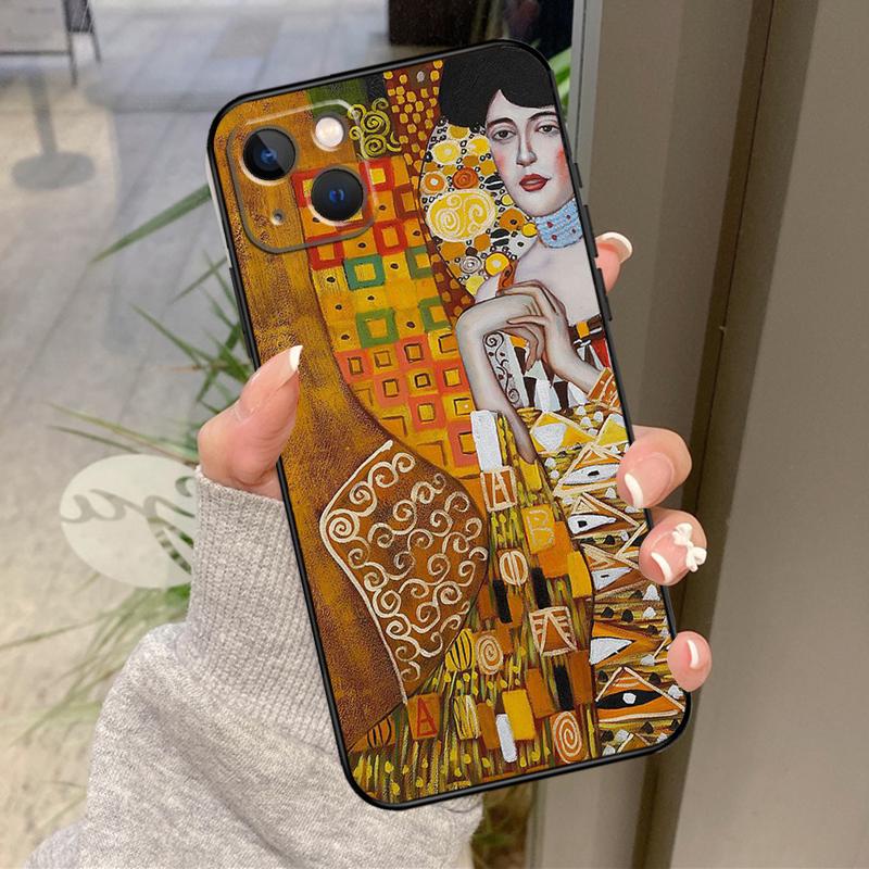 Чехол "Поцелуй" Густава Климта для iPhone 17 Pro Max 15 14 13 12 11 16 Pro Max Plus 12 13 Mini 16e 17 Air Задняя крышка