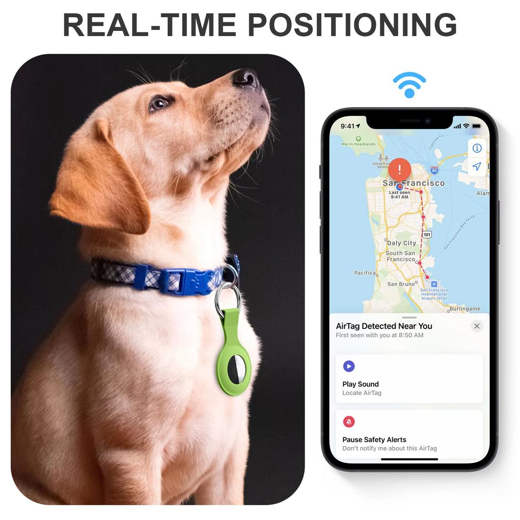 Силиконовый чехол для Apple Airtags Защитный корпус Аксессуары для трекера Противоцарапающаяся оболочка Брелок Чехол для Apple Air tag